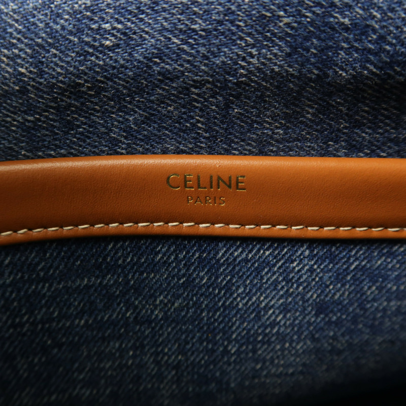 CELINE 牛仔布Small Cabas Thais金扣手挽肩背兩用袋-5