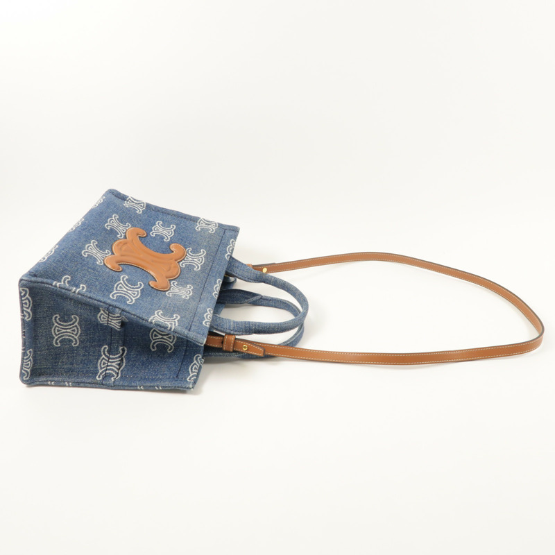 CELINE 牛仔布Small Cabas Thais金扣手挽肩背兩用袋-7