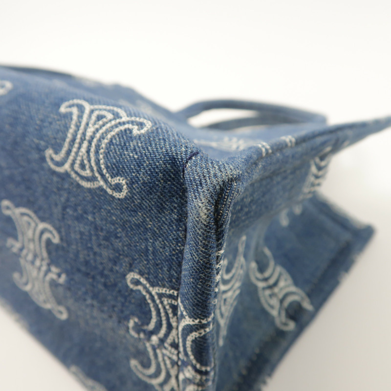 CELINE 牛仔布Small Cabas Thais金扣手挽肩背兩用袋-11