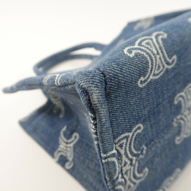 CELINE 牛仔布Small Cabas Thais金扣手挽肩背兩用袋-12