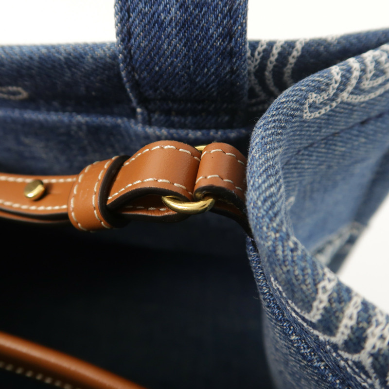 CELINE 牛仔布Small Cabas Thais金扣手挽肩背兩用袋-14