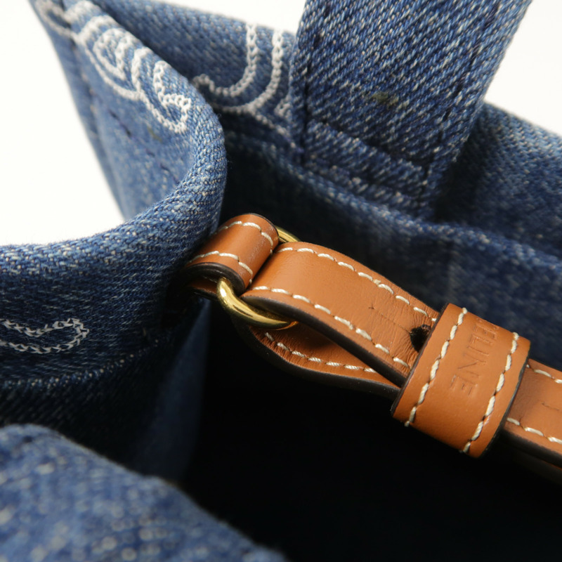 CELINE 牛仔布Small Cabas Thais金扣手挽肩背兩用袋-15