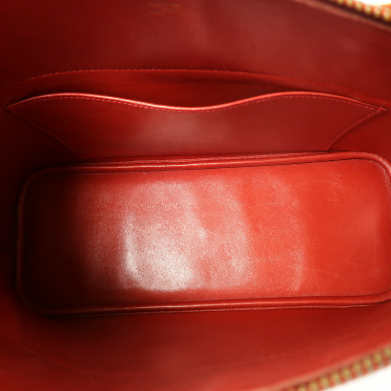 HERMES Epsom皮革Bolide 31金扣手挽肩背兩用袋Rouge Vif-4