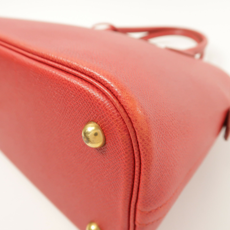 HERMES Epsom皮革Bolide 31金扣手挽肩背兩用袋Rouge Vif-8