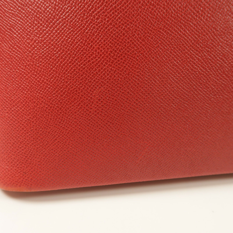 HERMES Epsom皮革Bolide 31金扣手挽肩背兩用袋Rouge Vif-15