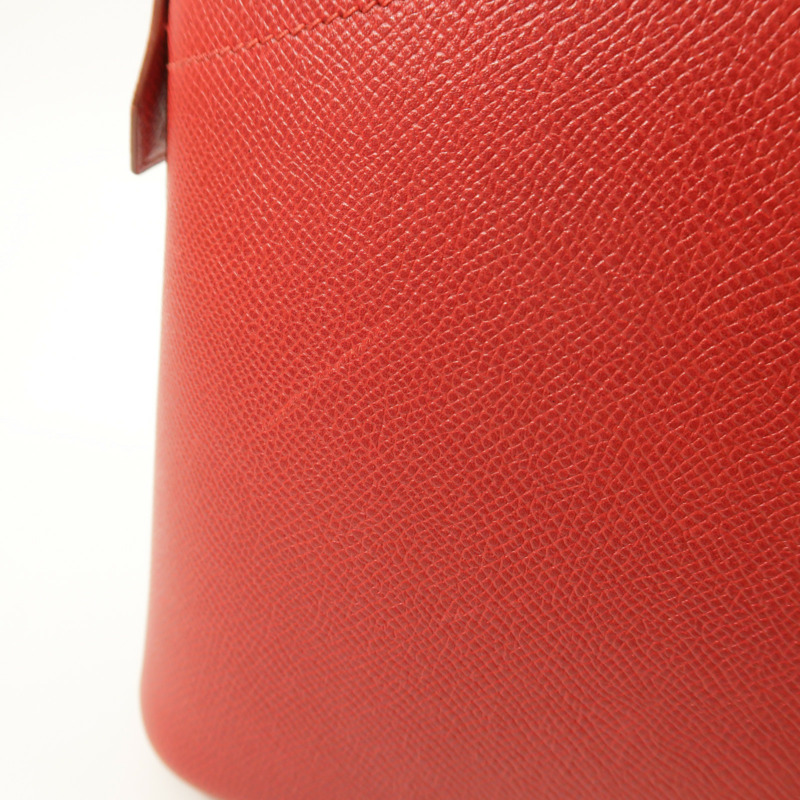 HERMES Epsom皮革Bolide 31金扣手挽肩背兩用袋Rouge Vif-16