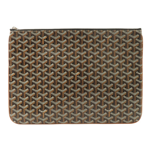 GOYARD 塗層帆布Senat MGM銀扣手拿包