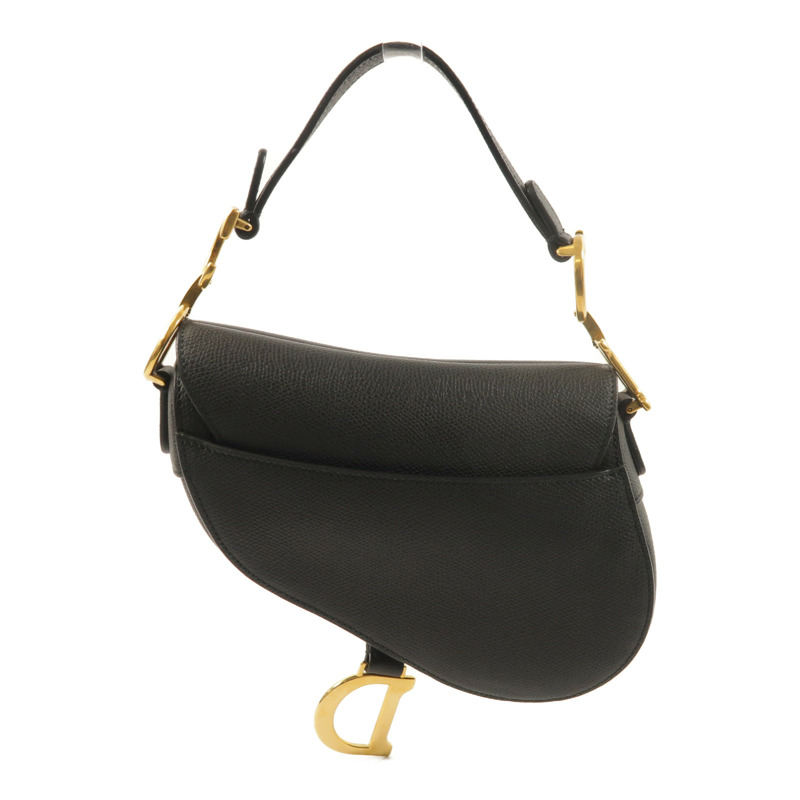 Dior 牛皮皮革Mini Saddle金扣手挽袋-1