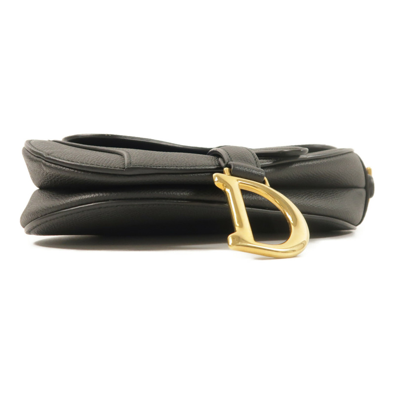 Dior 牛皮皮革Mini Saddle金扣手挽袋-3