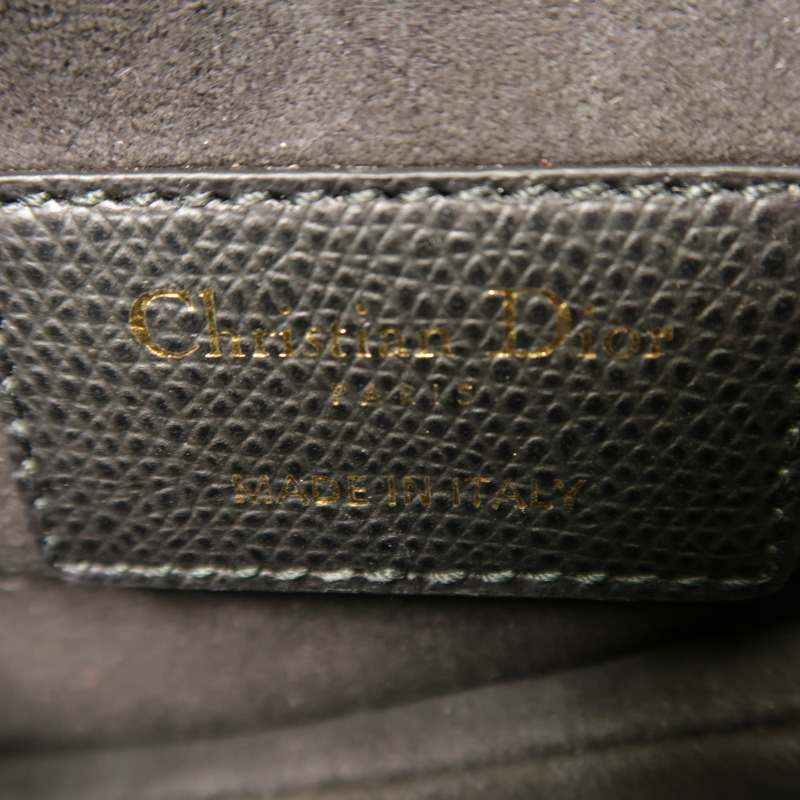 Dior 牛皮皮革Mini Saddle金扣手挽袋-5