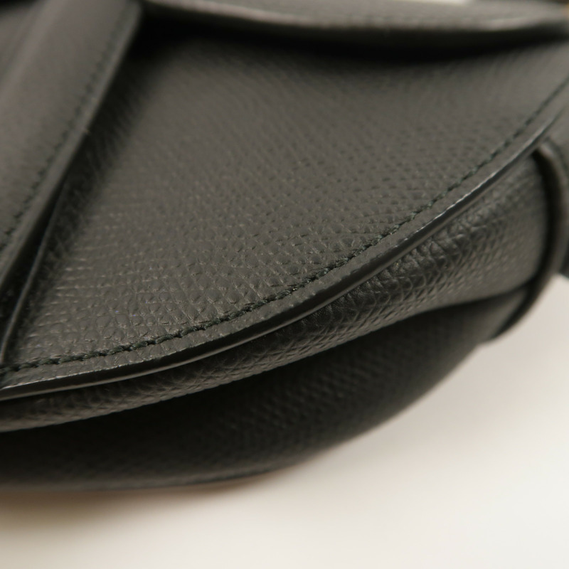 Dior 牛皮皮革Mini Saddle金扣手挽袋-8