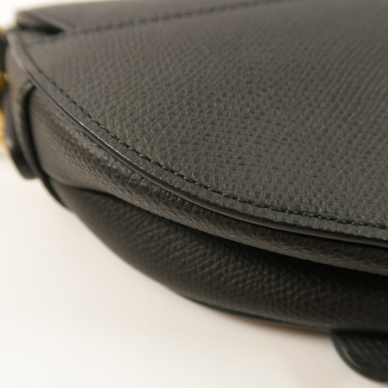 Dior 牛皮皮革Mini Saddle金扣手挽袋-11