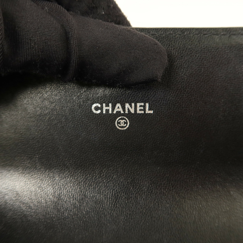 CHANEL 漆皮皮革Long Wallet銀扣長錢包-5