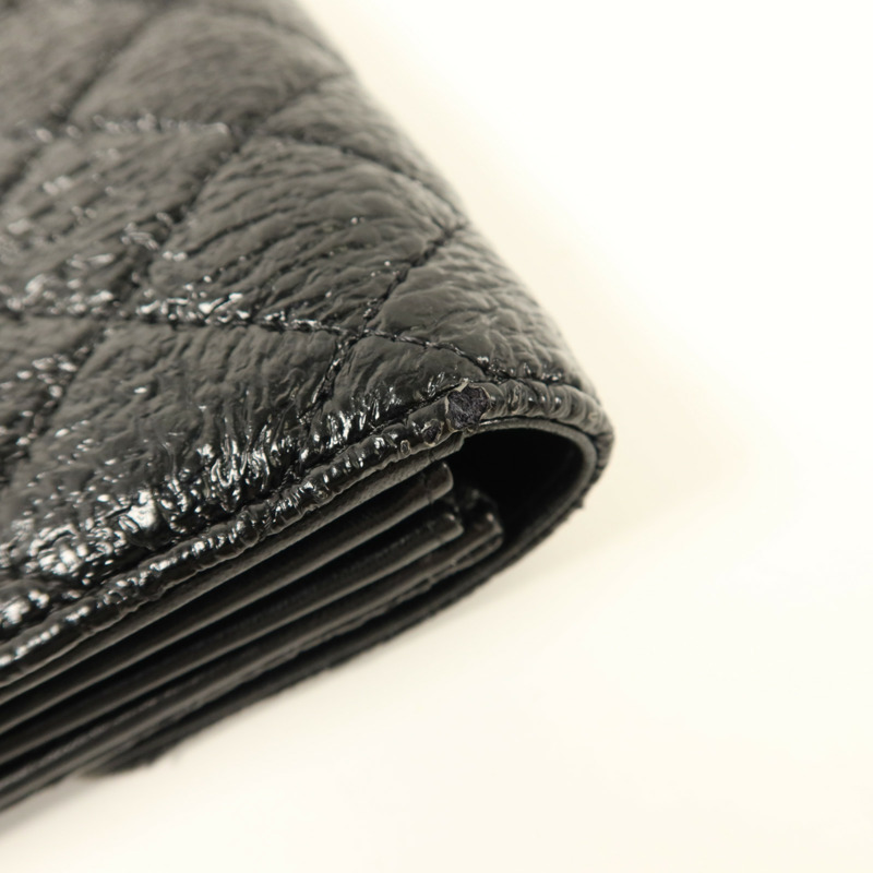 CHANEL 漆皮皮革Long Wallet銀扣長錢包-18