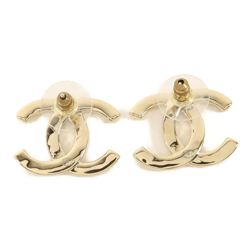 CHANEL 金屬/水晶Pierced Earring耳環-3