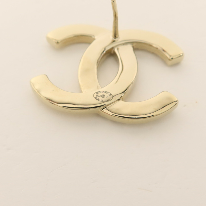 CHANEL 金屬/水晶Pierced Earring耳環-6