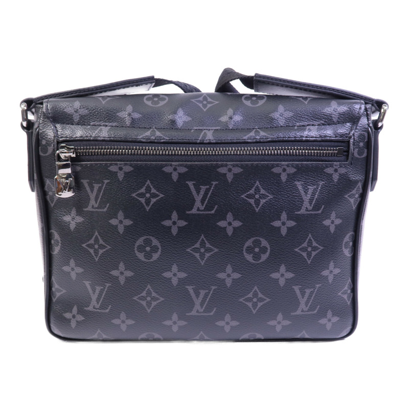 LOUIS VUITTON Monogram Eclipse District Pm銀扣肩背袋-1