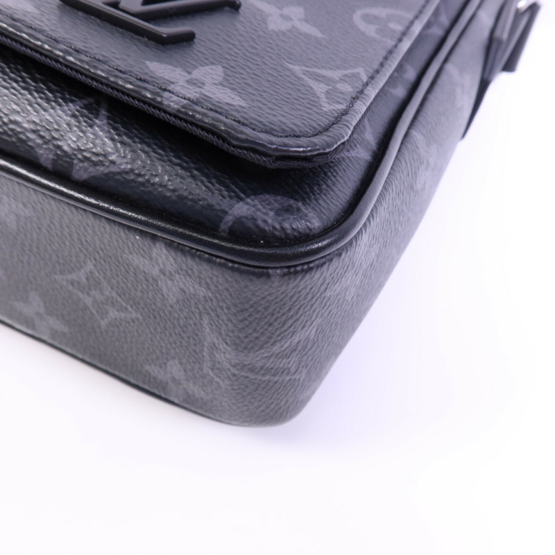 LOUIS VUITTON Monogram Eclipse District Pm銀扣肩背袋-8