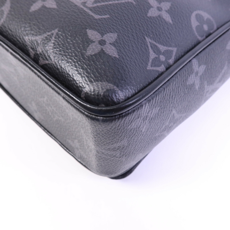 LOUIS VUITTON Monogram Eclipse District Pm銀扣肩背袋-10