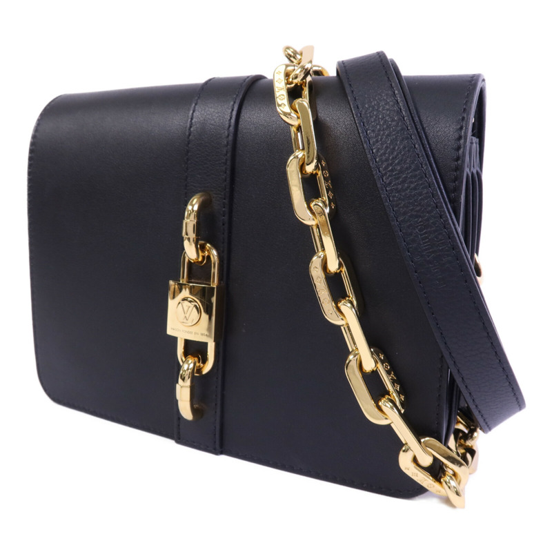 LOUIS VUITTON 牛皮皮革Rendez-Vous金扣鏈帶肩背袋-2