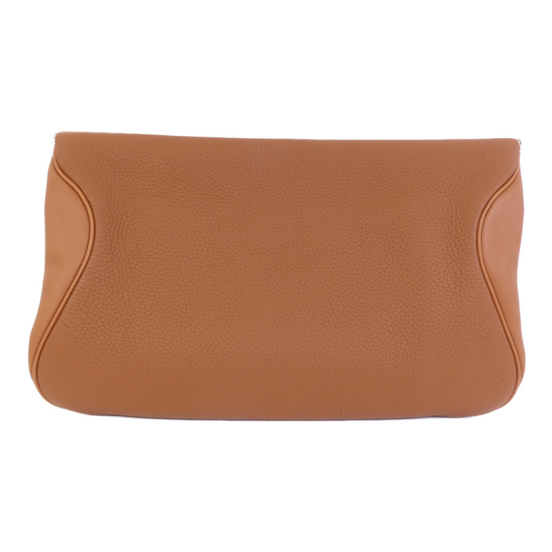 HERMES Swift/Clemence皮革Villevoit 35銀扣手拿包-1