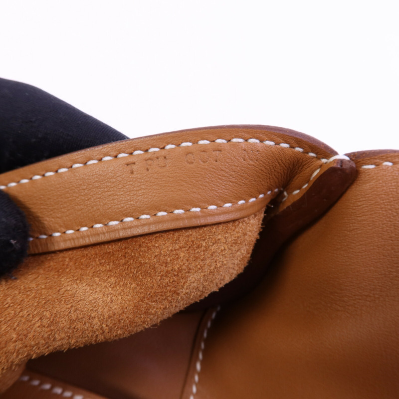 HERMES Swift/Clemence皮革Villevoit 35銀扣手拿包-6