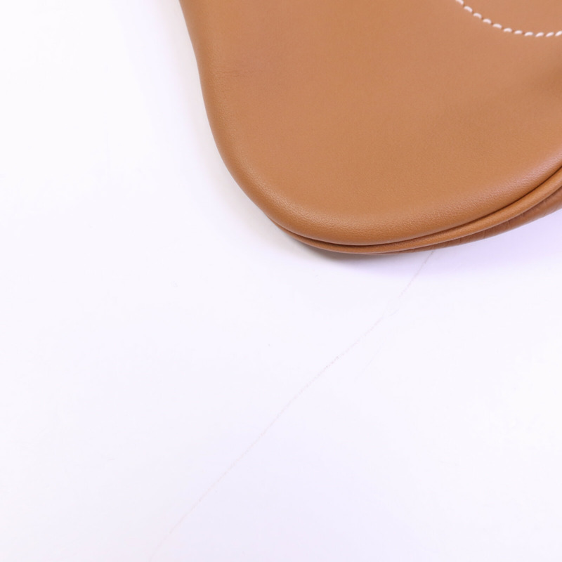 HERMES Swift/Clemence皮革Villevoit 35銀扣手拿包-10