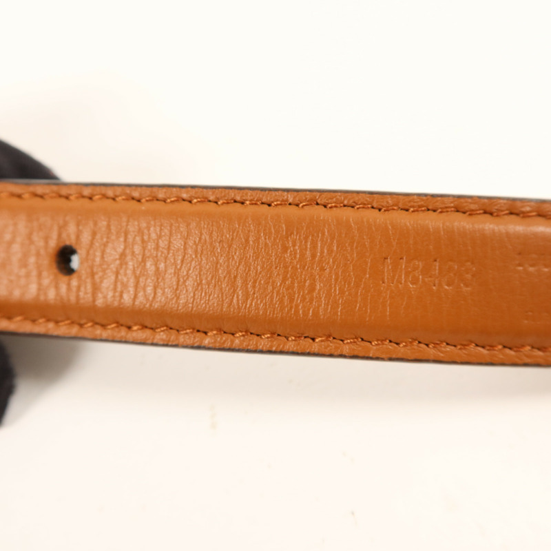 LOUIS VUITTON Monogram Reverse Trio Belt金扣皮帶-8