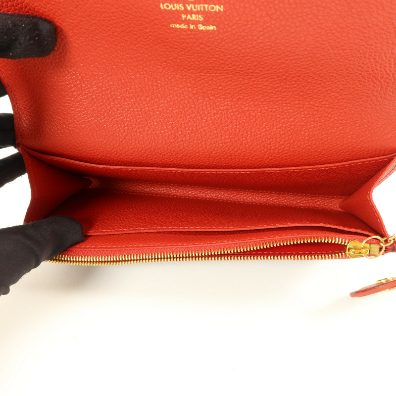 LOUIS VUITTON Monogram Empreinte Blooming Flower Wallet金扣長錢包-4