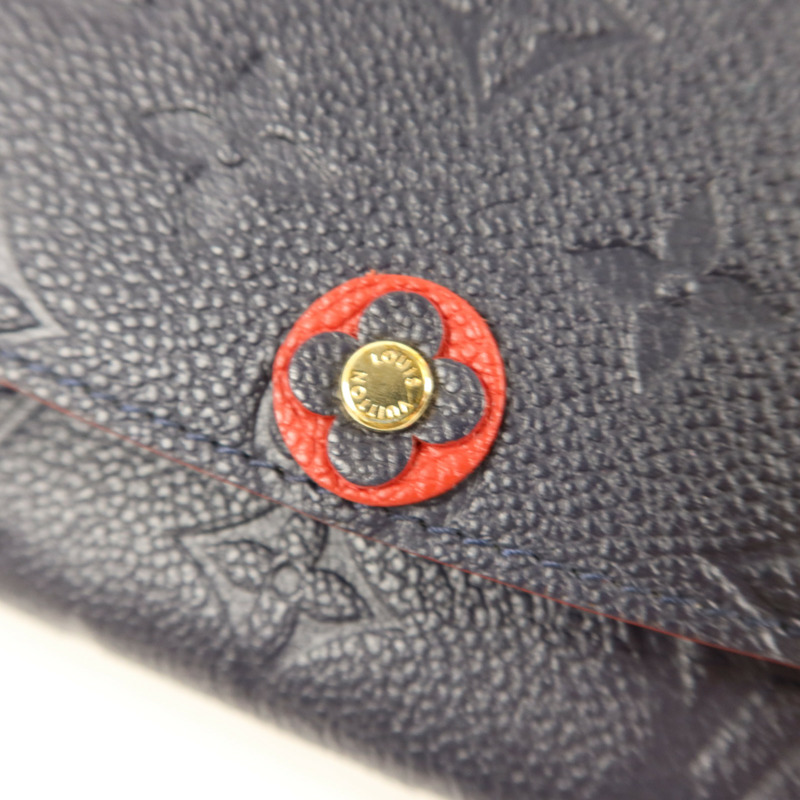 LOUIS VUITTON Monogram Empreinte Blooming Flower Wallet金扣長錢包-8