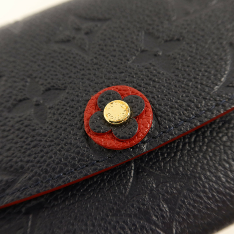 LOUIS VUITTON Monogram Empreinte Blooming Flower Wallet金扣長錢包-9