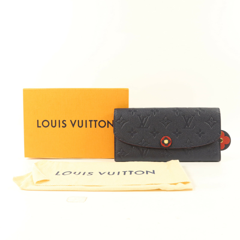 LOUIS VUITTON Monogram Empreinte Blooming Flower Wallet金扣長錢包-14