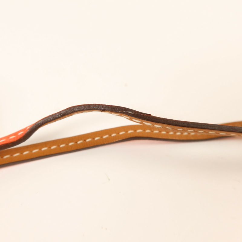 HERMES Swift皮革Paddock Cheval Charm掛飾Gold-7