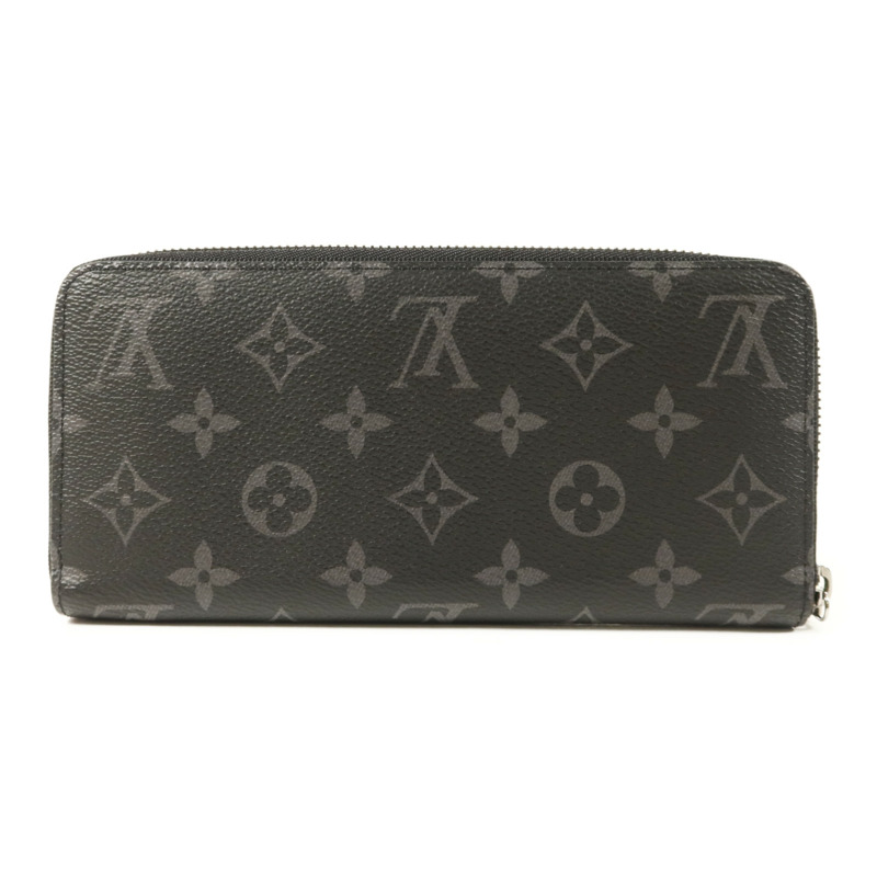 LOUIS VUITTON Monogram Eclipse Long Zipper Wallet銀扣長錢包-1