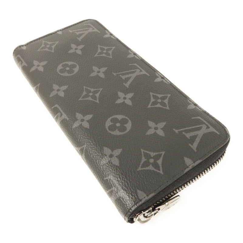 LOUIS VUITTON Monogram Eclipse Long Zipper Wallet銀扣長錢包-3
