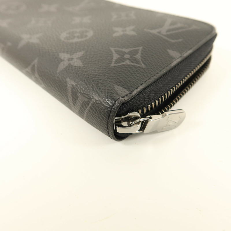 LOUIS VUITTON Monogram Eclipse Long Zipper Wallet銀扣長錢包-8