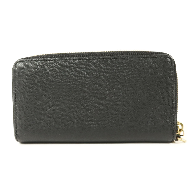 Michael Kors 牛皮皮革Zipper Round Wallet金扣錢包-1