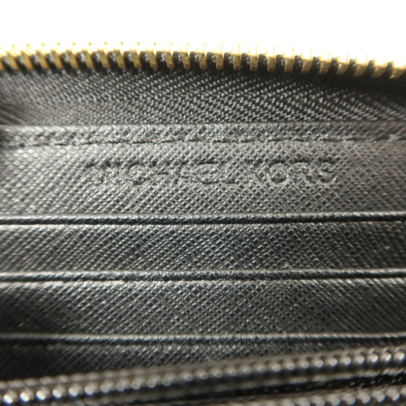 Michael Kors 牛皮皮革Zipper Round Wallet金扣錢包-5