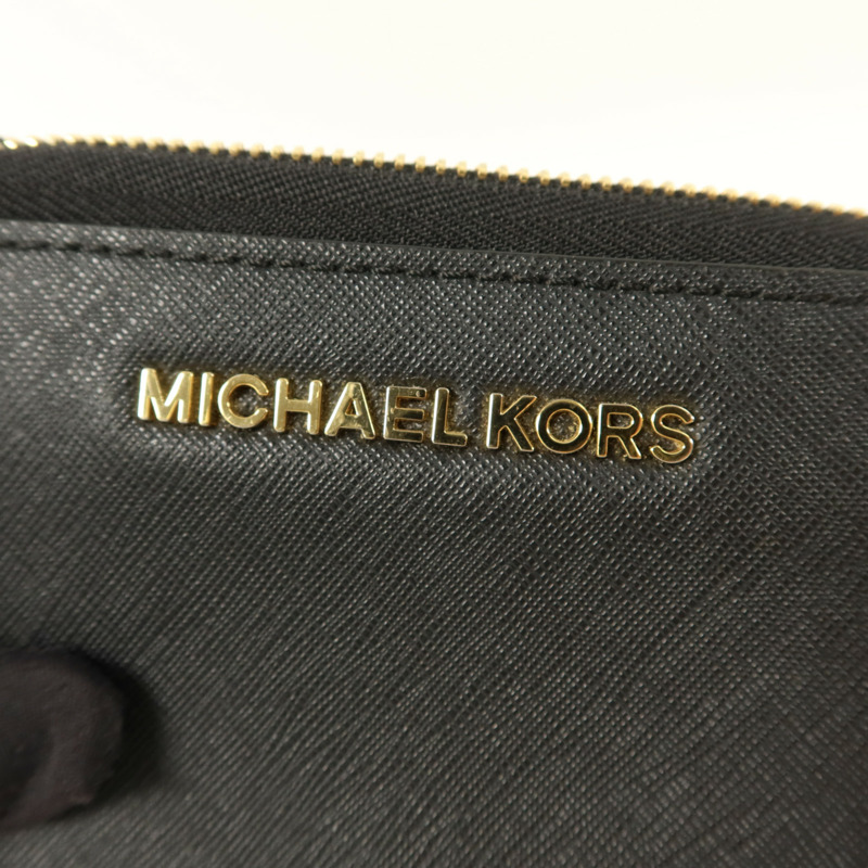 Michael Kors 牛皮皮革Zipper Round Wallet金扣錢包-6