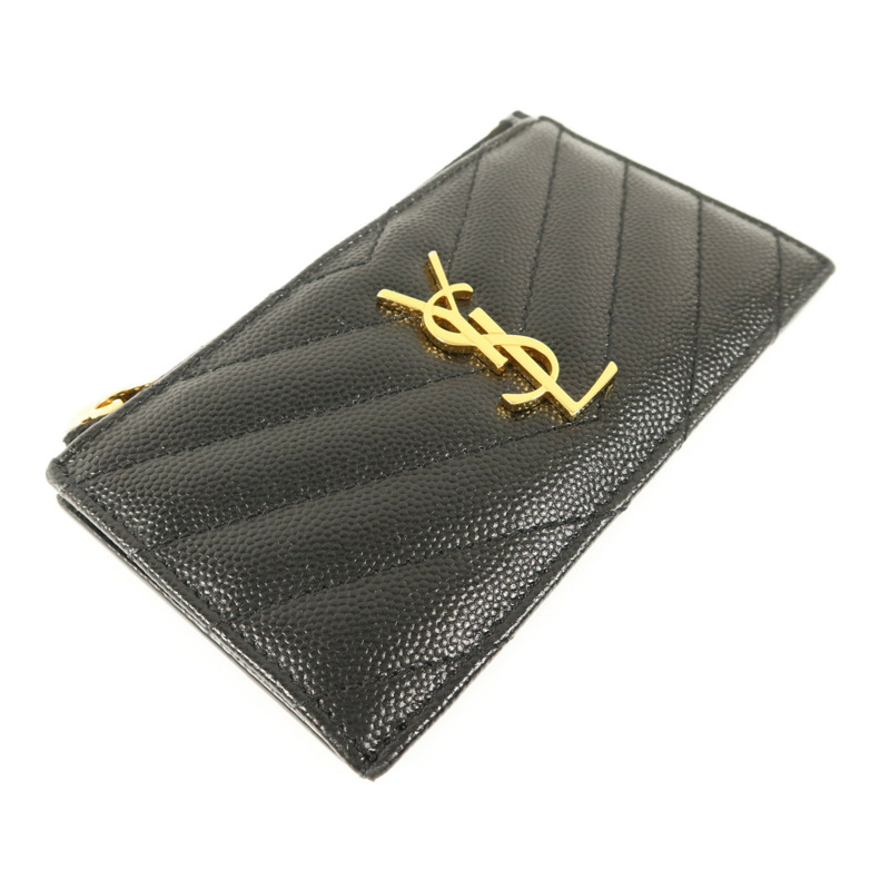 SAINT LAURENT 牛皮皮革Card Case金扣卡片套-2