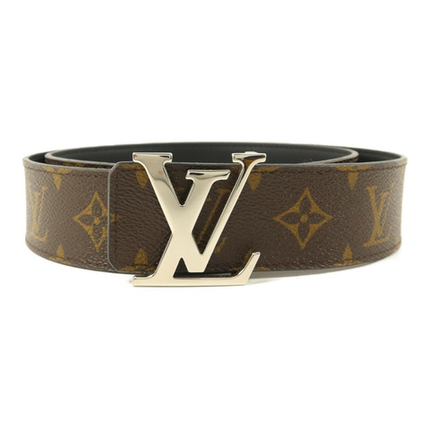 LOUIS VUITTON Monogram Belt銀扣皮帶