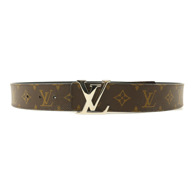 LOUIS VUITTON Monogram Belt銀扣皮帶-1