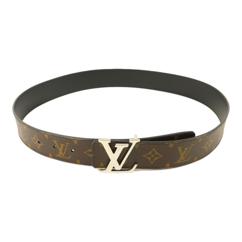 LOUIS VUITTON Monogram Belt銀扣皮帶-2