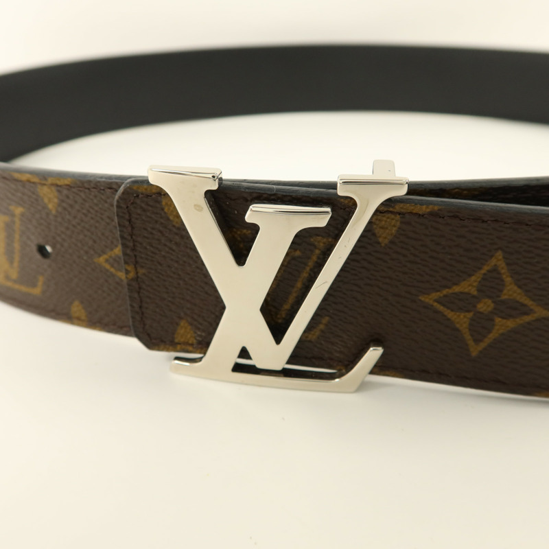 LOUIS VUITTON Monogram Belt銀扣皮帶-4