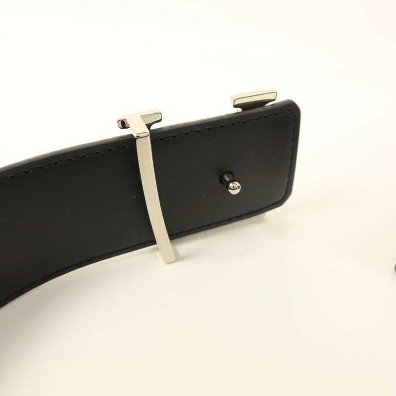 LOUIS VUITTON Monogram Belt銀扣皮帶-5