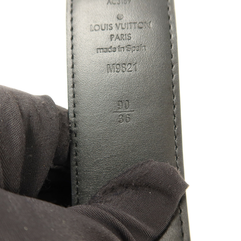 LOUIS VUITTON Monogram Belt銀扣皮帶-7