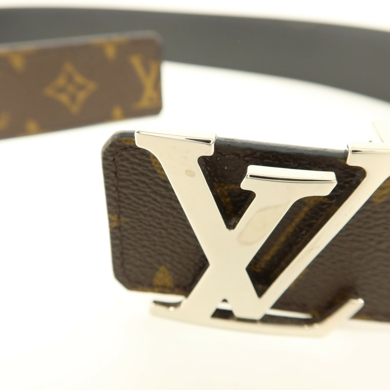 LOUIS VUITTON Monogram Belt銀扣皮帶-12