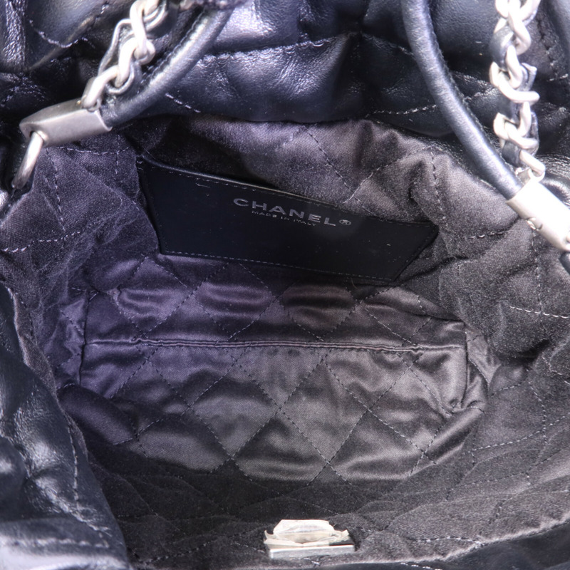 CHANEL 牛皮皮革Chanel 22 Mini銀扣手挽肩背兩用袋-4