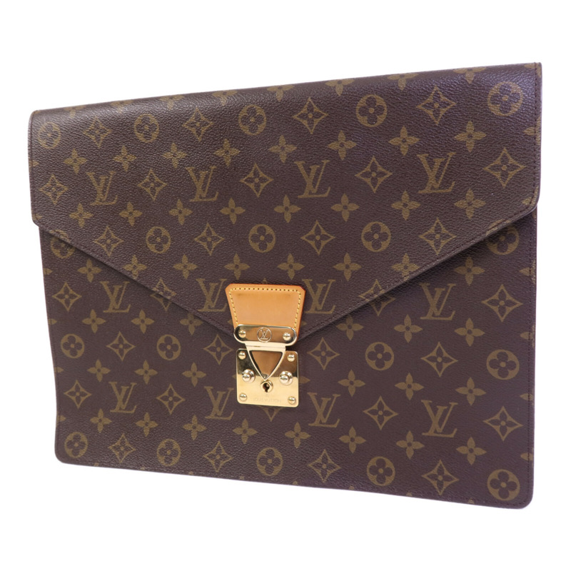 LOUIS VUITTON Monogram Porte Document金扣公事包-2