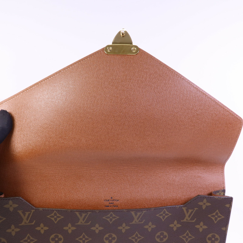 LOUIS VUITTON Monogram Porte Document金扣公事包-12